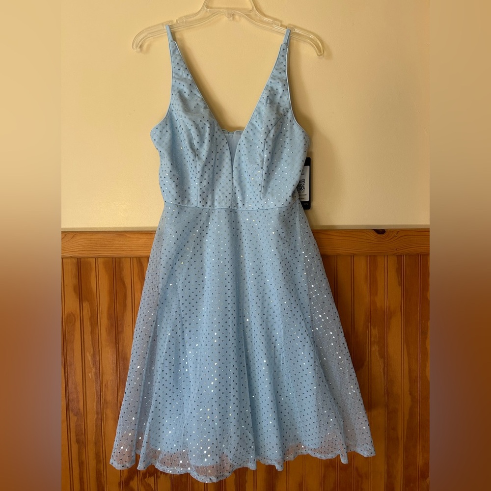 NWT Ever Pretty Light Blue Sequin Dress